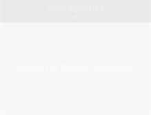 Tablet Screenshot of davidbeckstead.com